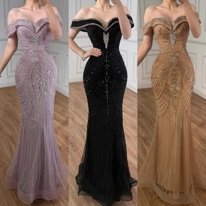 Serene Hill LA73140 Vestidos de Noche Negros con Hombros Descubiertos, Estilo Sirena, con Cuentas, Elegantes, para Fiestas Formales, para Mujer, 2026 - Product Image 6