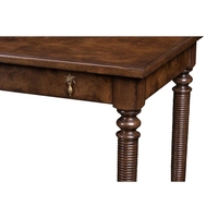 Tables consoles en bois de chêne de haute qualité, style traditionnel antique élégant, pour usage domestique, avec deux tiroirs