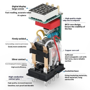 H3Y-2/4 <span class=keywords><strong>LCD</strong></span>-Zeitrelais 220V 24V Kleine Digital anzeige Zeitrelais-Schalter Miniatur-Zykluszeit-Steuerungs-<span class=keywords><strong>Timer</strong></span> - Product Image 5