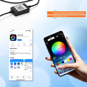 Kit de rétrofit projecteur de phares LED RGB avec anneau <span class=keywords><strong>halo</strong></span> 5D Angel & Hawk Eyes, DRL Switchback, 3/2,5 pouces, contrôle par application, 5-12V 5W - Product Image 5