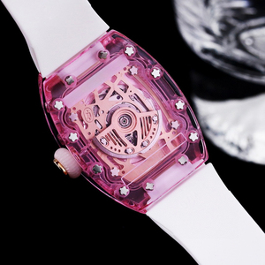 Montre Tourbillon Transparente Ornée de Diamants, Montre de Luxe Audacieuse pour Événements Tapis Rouge, Soirées Mode, Montre de Style de Vie Premium - Product Image 5