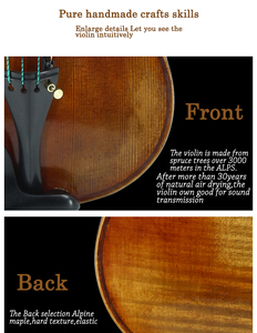 Violon <span class=keywords><strong>Guarneri</strong></span> Cannon 1743 Reproduction Pierre Magique Fait Main par un Maître Violoniste 4/4 - Product Image 4