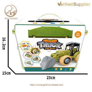 Camions de ferme en plastique unisexes, nouveau design, jouets en métal moulé sous pression - <span class=keywords><strong>Camion</strong></span> à ordures assemblé avec des détails élevés, collection unique de voitures et de camions - Product Image 6