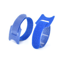 Attaches-câbles écologiques autocollantes double face avec logo personnalisé - Matériel polyester/nylon, adhésif puissant, couleur et taille personnalisées