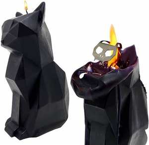 <span class=keywords><strong>Vela</strong></span> personalizada de esqueleto de gato, <span class=keywords><strong>vela</strong></span> de cera de gato, se funde a esqueleto metálico, forma geométrica - Product Image 3