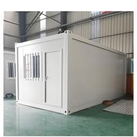 Maison de conteneur pliable de 20 pieds Cabine pliante mobile Petite maison pour immeuble de bureaux