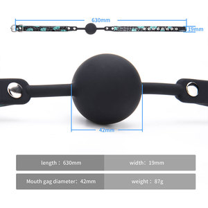 Balle de gag souple pour jeux sexuels, gag à bouche ouverte, bondage BDSM, balle buccale, pour femmes et couples, jeux sexuels pour adultes, accessoires érotiques, <span class=keywords><strong>harnais</strong></span> - Product Image 6