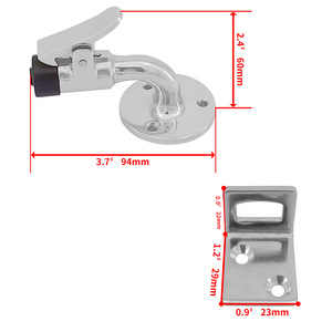 Stainless Steel Door Stop 90 Degree Marine Hardware Boat <b>Yacht</b> Fixture - Product Image 2