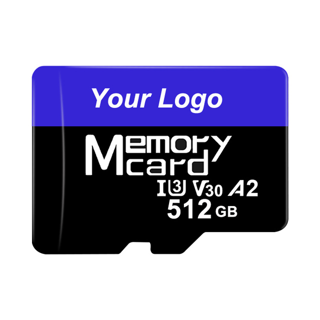 Low memory cards price custom Logo 512GB storage card 256GB 128GB 64GB U3 A1 V30 SD TF card for mobile phones cameras