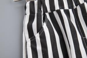 Los Mejores Productos para Importar: Conjunto de Ropa Infantil para Bebés Niños, Estilo Veraniego, Divertido, Estampado Deportivo, Sin Mangas, Rayas Blancas y Negras - Product Image 5