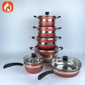 Juego de Utensilios de Cocina de Acero Inoxidable al por Mayor, Utensilios de Cocina por Inducción, Sartén Antiadherente, Juego de Ollas - Product Image 2