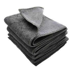 Serviette en microfibre double face pour le lavage de voiture, absorbante, également utilisable comme torchon de cuisine pour casseroles et poêles - Product Image 3