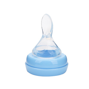 Dispensador de alimentos con cuchara <span class=keywords><strong>para</strong></span> bebé, alimentador de silicona con cuchara - Product Image 3