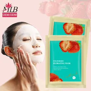 OEM skin care product scented strawberry fruit facial mask beauty sheet face safety mask facemask