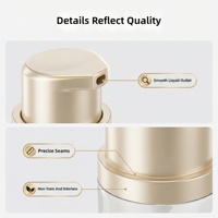 Pompes à crème en plastique 18/415 et 20 mm, blanc nacré, pour fond de teint, huile et crème, taille 18 mm