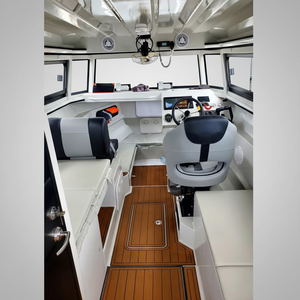 Bote <span class=keywords><strong>de</strong></span> aluminio Gospel <span class=keywords><strong>de</strong></span> 9 m (30 pies) con cabina, pontón Easy Craft, motor <span class=keywords><strong>de</strong></span> gasolina para <span class=keywords><strong>pesca</strong></span>, en venta - Product Image 2