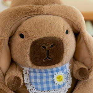 Peluche drôle en forme de caca de capybara, jouet en peluche mignon et kawaii pour enfants, filles et garçons, cadeau original, coussin doux et moelleux à câliner - Product Image 4
