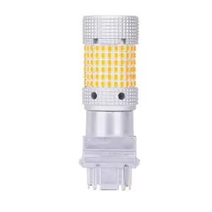 Luz de señal Led para coche sin errores, luz de giro, luz de freno, 150SMD 2016, alta potencia, 30W, 1156, 1157, Led T20, P21W, Led con ventilador