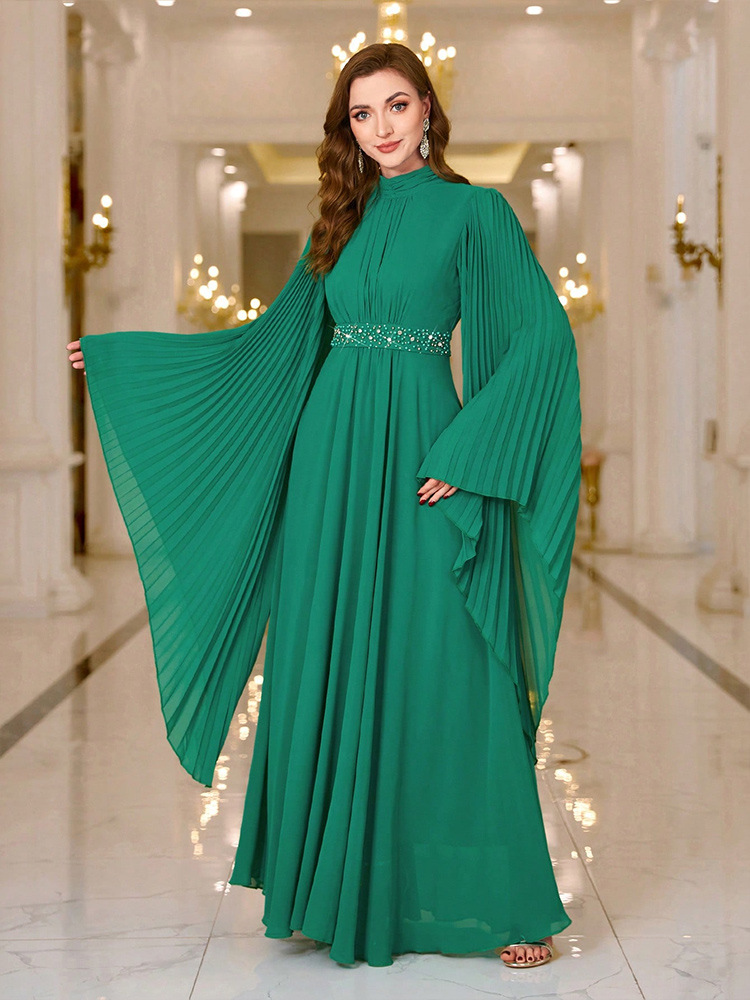 Buy Emerald Green Chiffon Dress Customizable Options | Alibaba.com