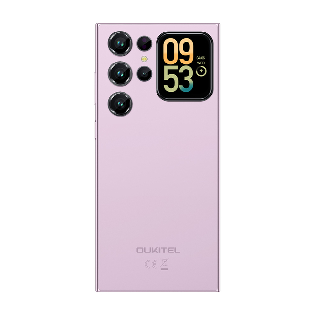 OUKITEL C62 PRO Smartphone 6.88 Inch Android 15 Dual Display 5150mAh 8+256GB 4G NFC Mobile Phone