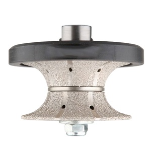 Brazed Kim Cương Đá Cẩm Thạch Cạnh Tay Hồ Sơ Bánh Xe Mạ Điện Kim Cương Mài Bánh Xe Bò Mũi - Product Image 5