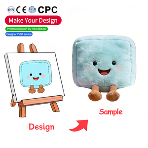 ألعاب حيوانات محشوة على شكل هندسي من الفرو الطويل اللطيف عالي الجودة بتصميم مخصص حسب الطلب - Product Image 1