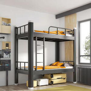 Роскошная железная кровать, горячая Распродажа, двухъярусная, для персонала, спальни, квартиры, Больничная мебель, прочная Простая Современная Металлическая школа - Product Image 4