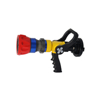 Buse de pulvérisation à jet guidé Volla Machino pour lutte contre l'incendie, raccord mâle, débit 4-6.5-10-13 L/s, pression 0.60 MPa, portée >39.5m