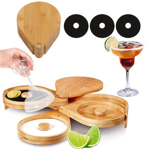 स्पेस सेविंग स्टोरेज बार ग्लास रिमर मार्टिनी मार्जरीटा कॉटेल नमक के लिए सीज़निंग बॉक्स - Product Image 1