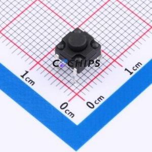 TS017-CBY1FH5.0 Tactile Switch Through hole-4P,6.2x6.2mm Switch Single Pole Single Throw Round Button 2.5N Through Hole - Product Image 1