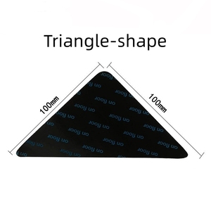 8 pièces Triangle découpé Silicone maison <span class=keywords><strong>Techpro</strong></span> anti-dérapant tapis tapis coin Pad pince - Product Image 2