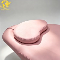 Table de massage électrique moderne pour salon de beauté et spa, lit de soin du visage réglable, 3 moteurs à commande électrique, en PU, idéal pour hôtel et salon.