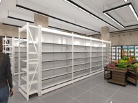 Étagère de supermarché autoportante double face en bois et métal, robuste, sur mesure, avec design 2D/3D – Fournisseur d'équipements