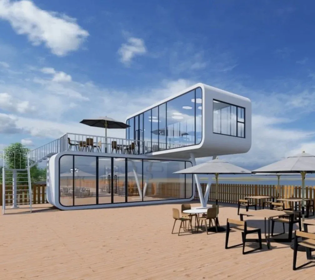 Cápsula prefabricada móvil económica Hotel Apple Cabin Container House