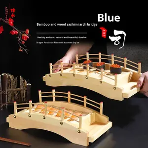 Puente de Madera para <span class=keywords><strong>Sushi</strong></span> Newell, Adornos de Vajilla Japonesa y Coreana, Cocina Japonesa, Sashimi, <span class=keywords><strong>Sushi</strong></span>, Forma Irregular, Color Sólido - Product Image 2