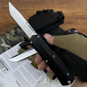 Couteau de camping Micro Tech Snake God Glykon G10 Edition de haute qualité, outil EDC de poche, acier inoxydable, manche en aluminium OEM - Product Image 4