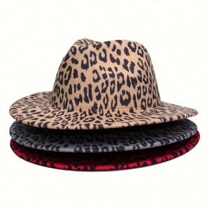 Sombreros Fedora Casuales para Niños con Estampado de Leopardo en Ambos Lados, Estilo Moderno y de Tendencia, Unisex - Product Image 4