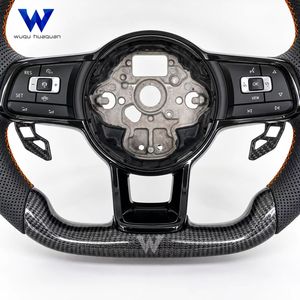 Volante de Fibra de Carbono Resistente al Desgaste para Volkswagen BORA, CADDY, GOLFGTI, <span class=keywords><strong>GOLFGTD</strong></span>, JETTA, TOURAN, POLO, Mejora del Rendimiento - Product Image 4