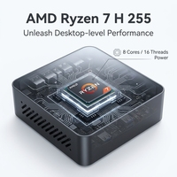 Versión Personalizada de Mini PC con IA, Procesador AMD Ryzen 7 H 255, RAM DDR5, Carcasa Metálica, Ideal para Negocios, Oficina y PC con IA