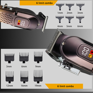 Tondeuses à cheveux sans fil rechargeables avec écran LCD, tondeuse à cheveux silencieuse pour hommes, kit de toilettage pour la maison et le salon - Product Image 4