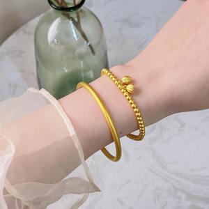 สร้อยข้อมือทองคำ18K สองชีวิตแบบไม่มีการรื้อถอน Au750มีสีสัน, <span class=keywords><strong>ฝัก</strong></span>, ลูกปัดดอกบัว, เปลือกน้ำของผู้หญิง - Product Image 4