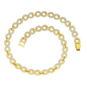Nuevo Collar de Cadena con Símbolo de Infinito Geométrico de Aleación, Estilo Hiphop, para Hombre, Joyería de Moda al por Mayor - Product Image 6