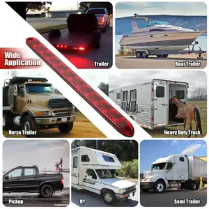 Customized 16 Inch 11 LED ID Trailer Light Bar Strip For RV Truck Boat Trailers