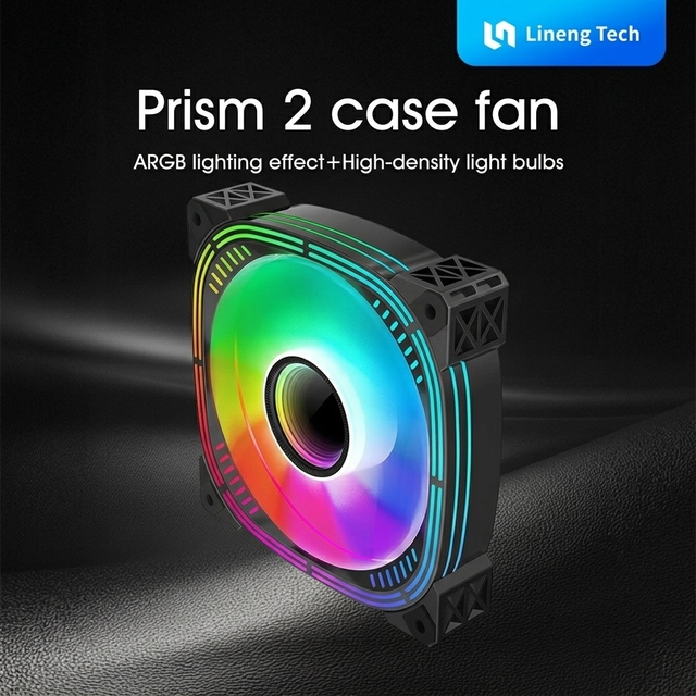 120mm Case Fan ARGB Computer Case Fans Quiet PWM High Performance Cooling CPU Fan for PC Case Computer