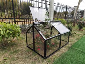 Kit de <span class=keywords><strong>Invernadero</strong></span> de Vidrio para Jardín Exterior, <span class=keywords><strong>Mini</strong></span> <span class=keywords><strong>Invernadero</strong></span> con Marco de Aluminio para Patio, Vivero y Cultivo de Hierbas - Product Image 3
