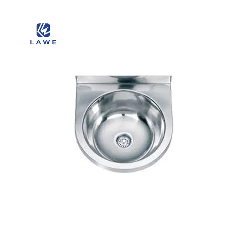 Basso MOQ 304 in acciaio inox semplice lavabo intelligente singolo lavabo a parete di piccole dimensioni lavello fatto a mano