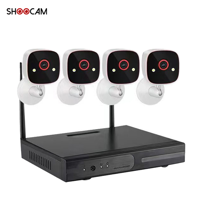 2MP 4CH Camera System Security PTZ Night Vision IP NVR Network Wireless Camera Kit Indoor Outdoor CCTV Camera System OEM