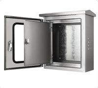 Boîtier de Commutation à Double Porte IP55 en Acier Laminé à Froid, Armoire Électrique Murale avec Porte Intérieure et Extérieure pour Usage Industriel et Commercial