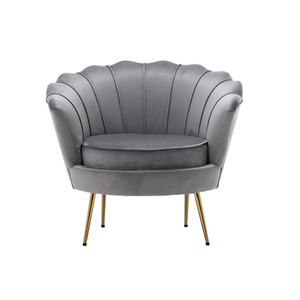 2024 mới hiện đại nhung phòng khách ghế sofa vàng chân giải trí thỉnh thoảng bọc màu hồng giọng Vỏ ghế bành - Product Image 4