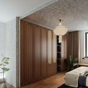 Armario Moderno de MDF con Tocador y Espejo, Diseño Desmontable para Dormitorio - Muebles de Dormitorio Ecológicos - Product Image 2